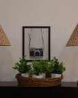 Block print cone lampshade - Ola vrishti - Fabdivine