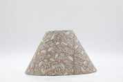 Block print cone lampshade - Pista - Fabdivine