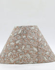 Block print cone lampshade - Pista - Fabdivine