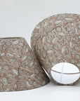 Block print cone lampshade - Pista - Fabdivine