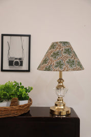 Block print cone lampshade - Pushpsamhita - FABDIVINE LLCBlock print cone lampshade - PushpsamhitaLampshadeFABDIVINE LLC