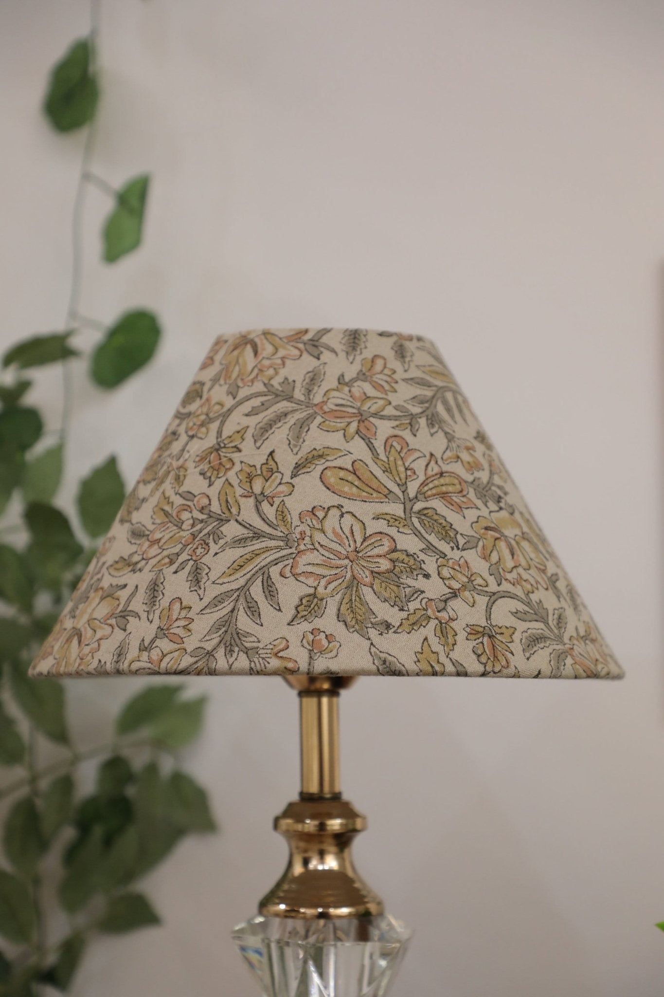 Block print cone lampshade - Qudrat - FABDIVINE LLCBlock print cone lampshade - QudratLampshadeFABDIVINE LLC