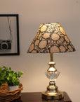 Block print cone lampshade - Rajat - Fabdivine