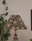 Block print cone lampshade - Rajat - Fabdivine