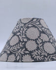 Block print cone lampshade - Rajat - Fabdivine