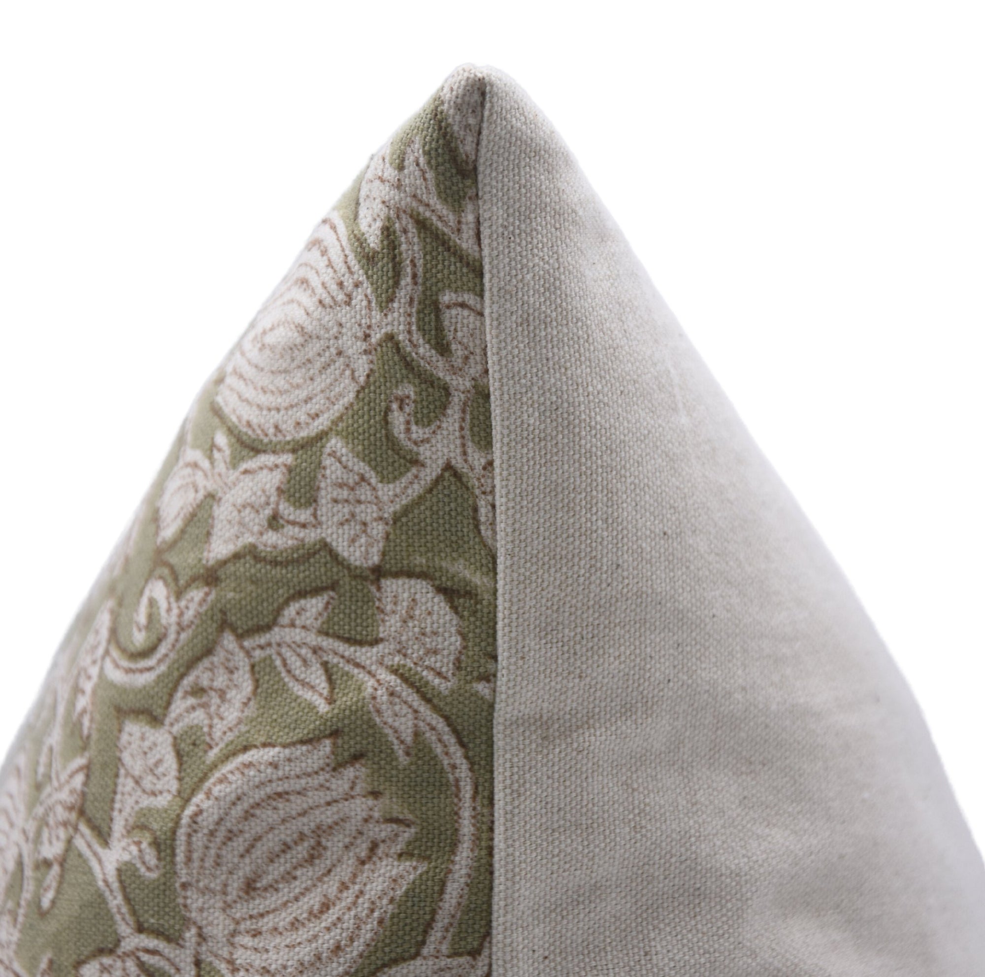 Block print duck canvas cotton throw pillow cover- SIX KAMAL - Fabdivine