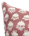 Square/Lumber block print pillow cover- Duck Canvas- CHHATRI - Fabdivine