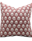 Square/Lumber block print pillow cover- Duck Canvas- CHHATRI - Fabdivine