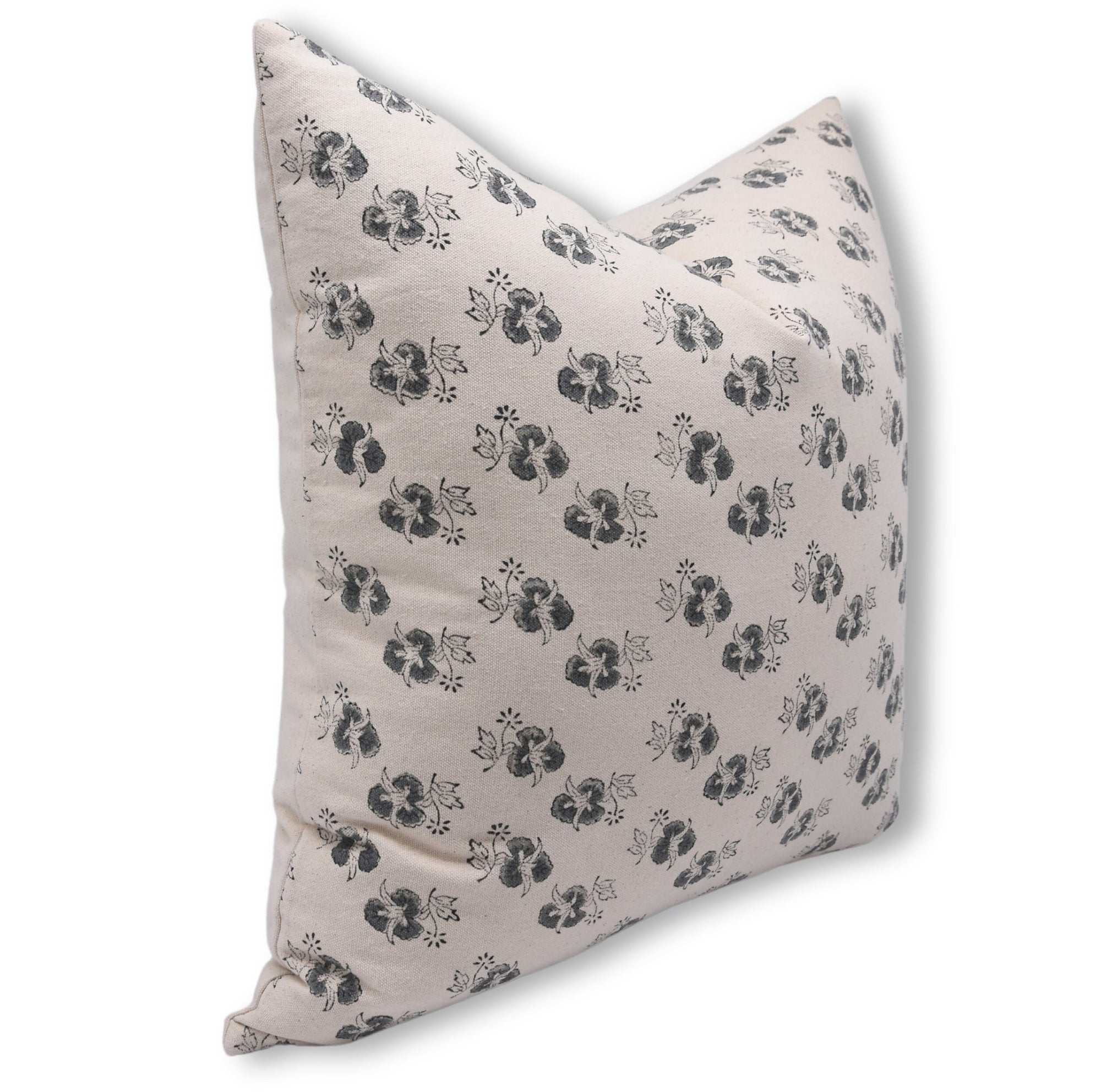 Duck Canvas Cotton block print designer boho pillow/cushion cover- CHITRANJAN - Fabdivine