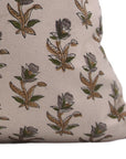 Square duck canvas cotton pillow cover - Coastal Tulip - Fabdivine