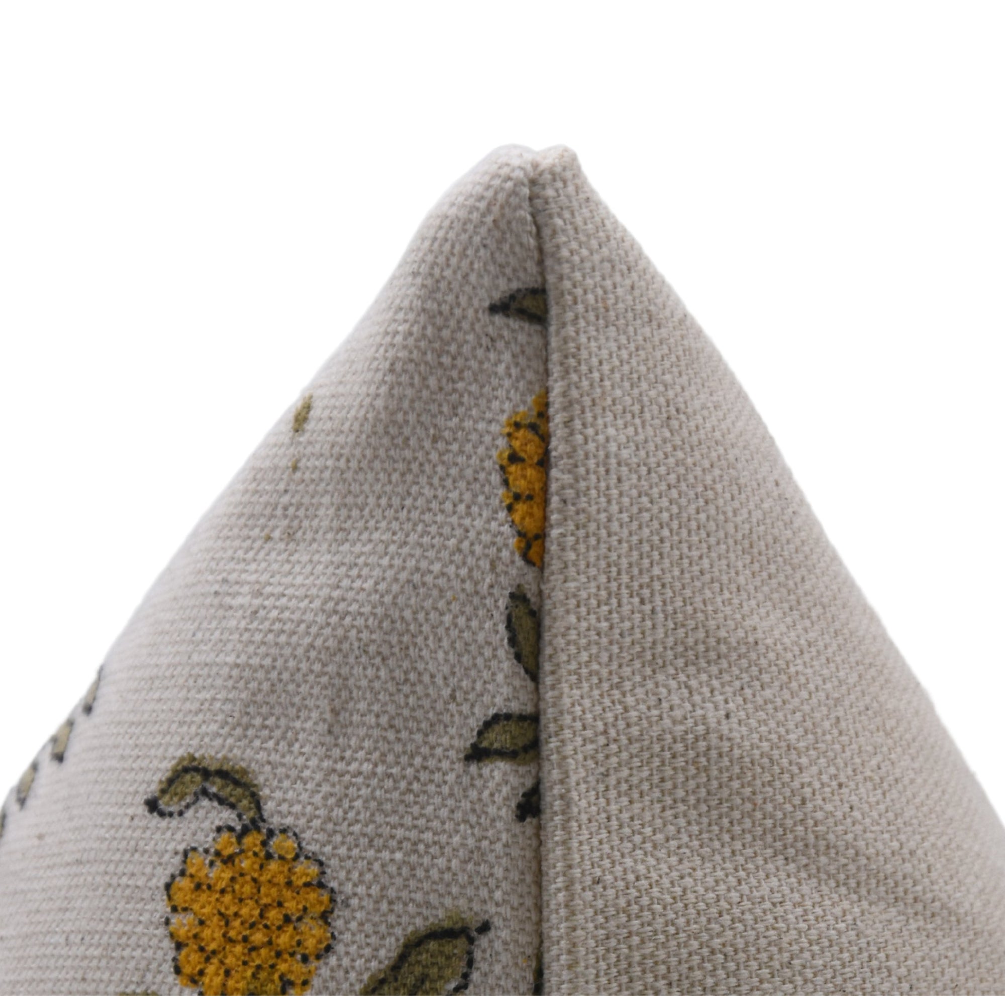 Designer Hand Block Printed Duck Canvas Cotton Pillow Cover - HAJARA Collection - Fabdivine