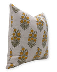 Designer Hand Block Printed Duck Canvas Cotton Pillow Cover - HAJARA Collection - Fabdivine