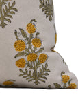 Designer Hand Block Printed Duck Canvas Cotton Pillow Cover - HAJARA Collection - Fabdivine