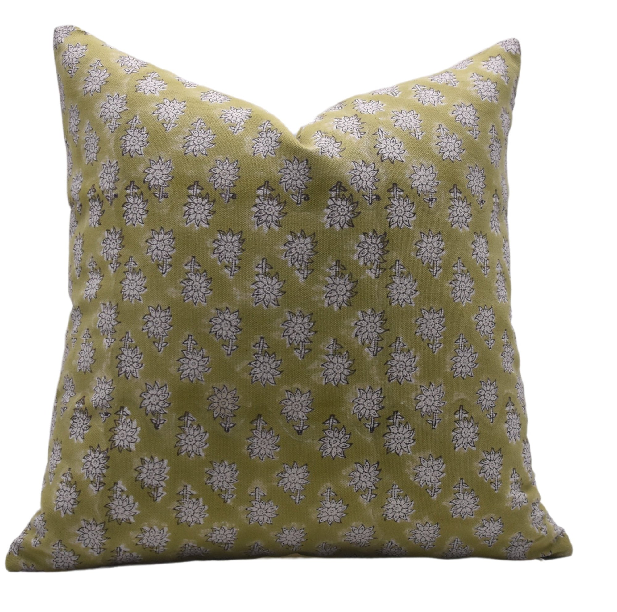 JASMINE Block Print Cotton Pillow Cover - Fabdivine