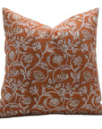 Block Print Cotton Pillow Cover - SARASWATI - Fabdivine