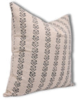 Block print pillow cover for sofa or bed made from Duck Canvas Cotton with a tribal design. - Fabdivine