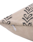 Block print pillow cover for sofa or bed made from Duck Canvas Cotton with a tribal design. - Fabdivine