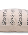 Block print pillow cover for sofa or bed made from Duck Canvas Cotton with a tribal design. - Fabdivine