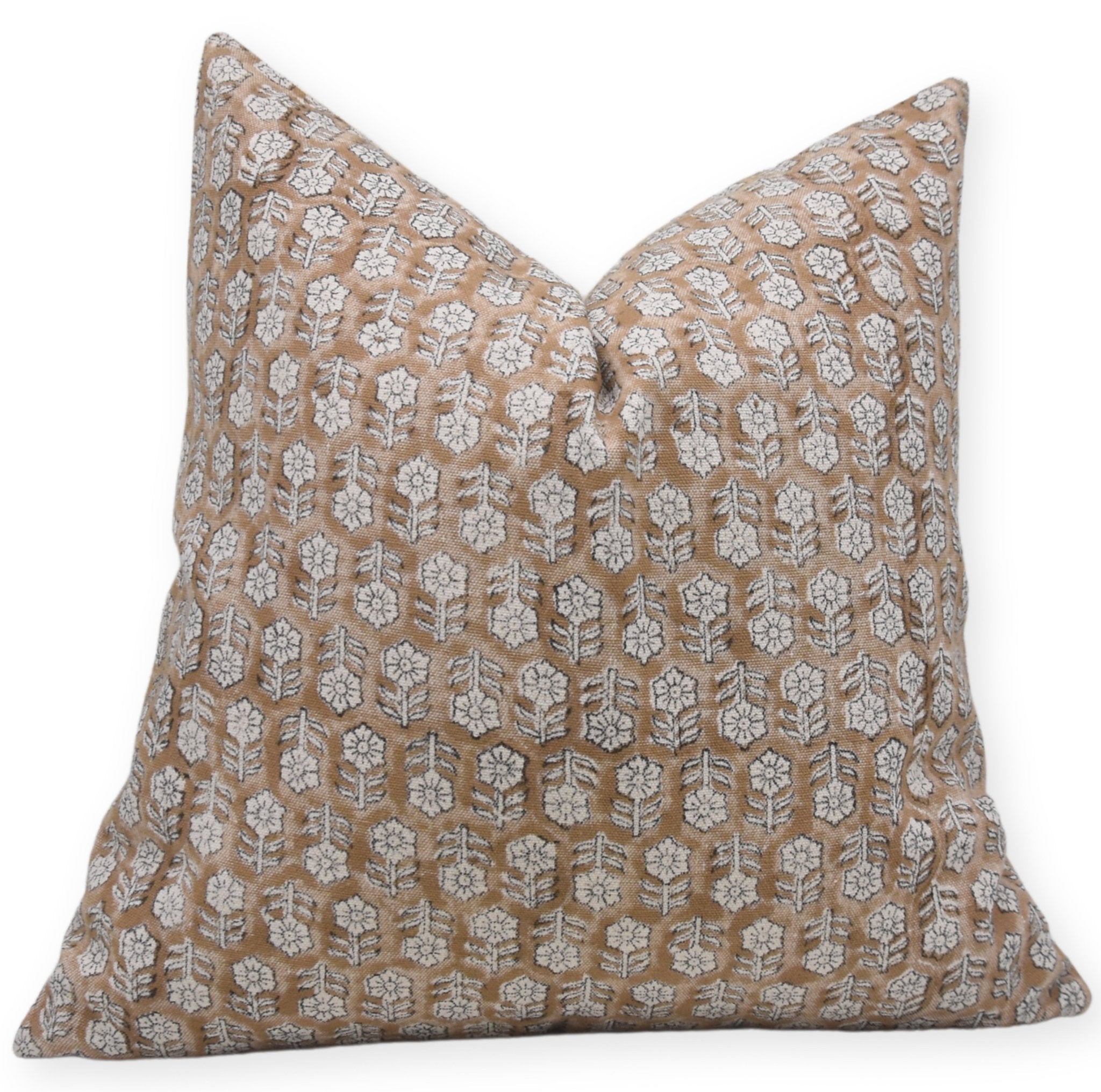 Square Duck Canvas Cotton Pillow Cover - Tulsi Buti - Fabdivine