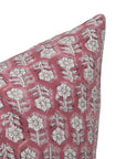 Square/Lumber block print pillow cover- duck canvas cotton- TULSI BUTI - Fabdivine