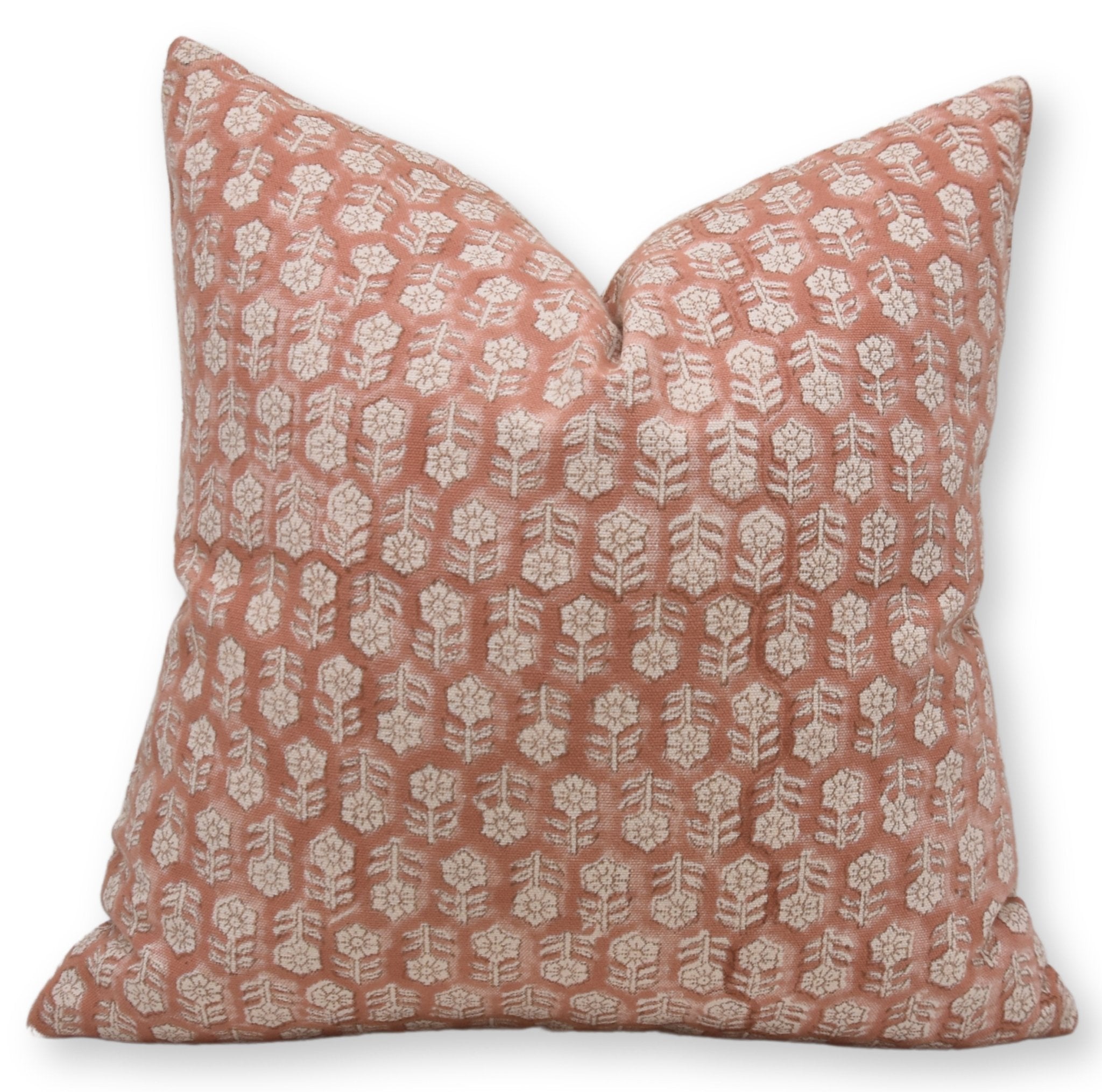 Block Print Cotton Pillow Cover - TULSI BUTI - FABDIVINE LLC