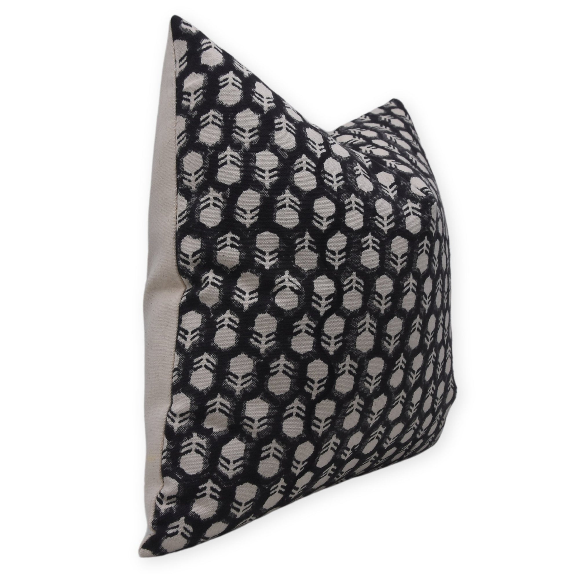 Duck Canvas Cotton throw pillow cover - TULSI BUTI - Fabdivine