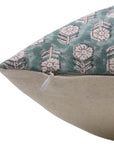 TULSI BUTI Block Print Pillow Cover for Sofa, Couch, or Bed - Fabdivine