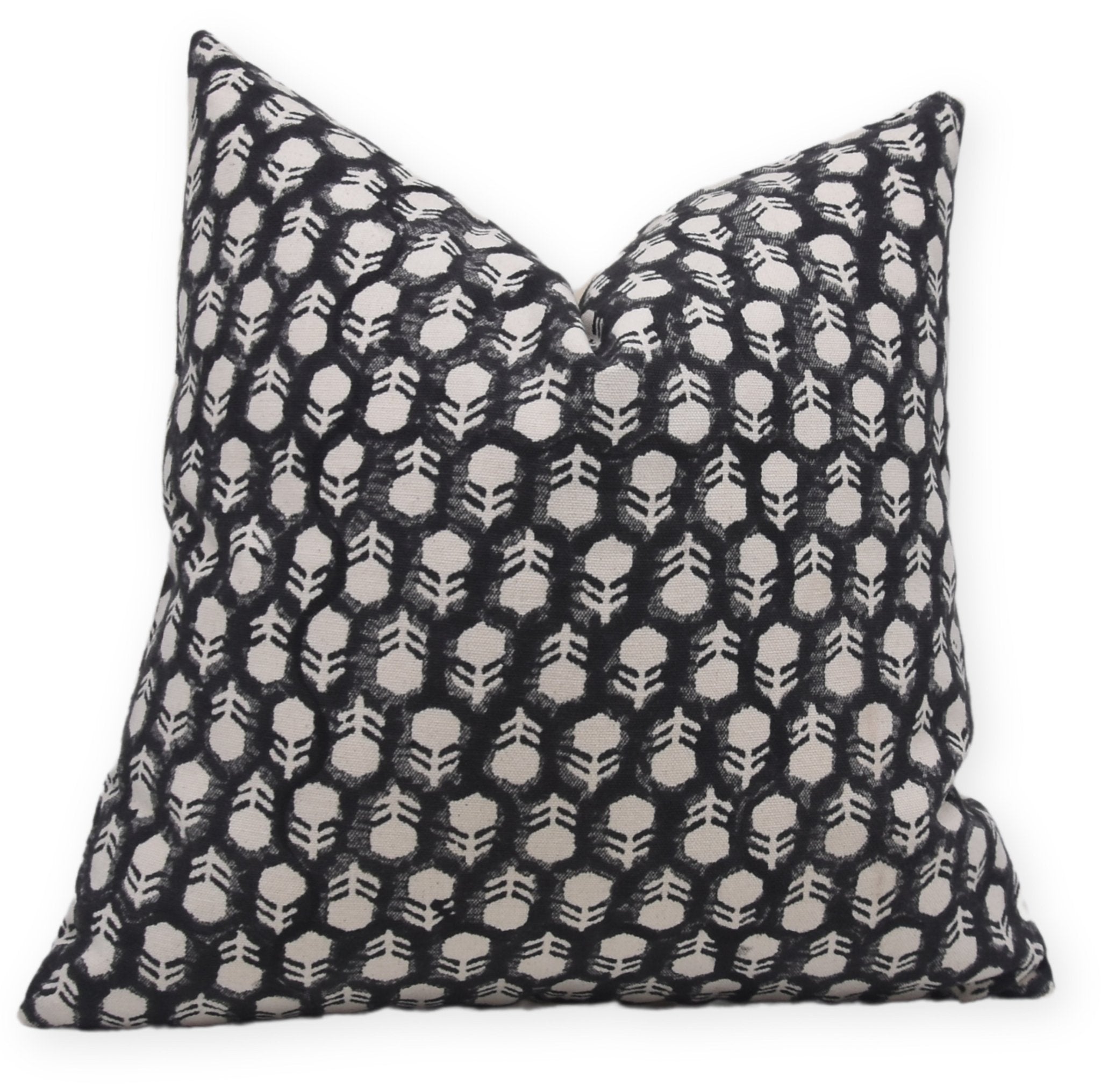 Duck Canvas Cotton throw pillow cover - TULSI BUTI - Fabdivine