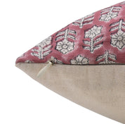 Square/Lumber block print pillow cover- duck canvas cotton- TULSI BUTI - Fabdivine