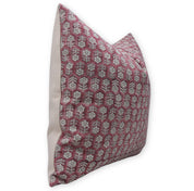 Square/Lumber block print pillow cover- duck canvas cotton- TULSI BUTI - Fabdivine