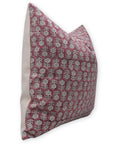 Square/Lumber block print pillow cover- duck canvas cotton- TULSI BUTI - Fabdivine