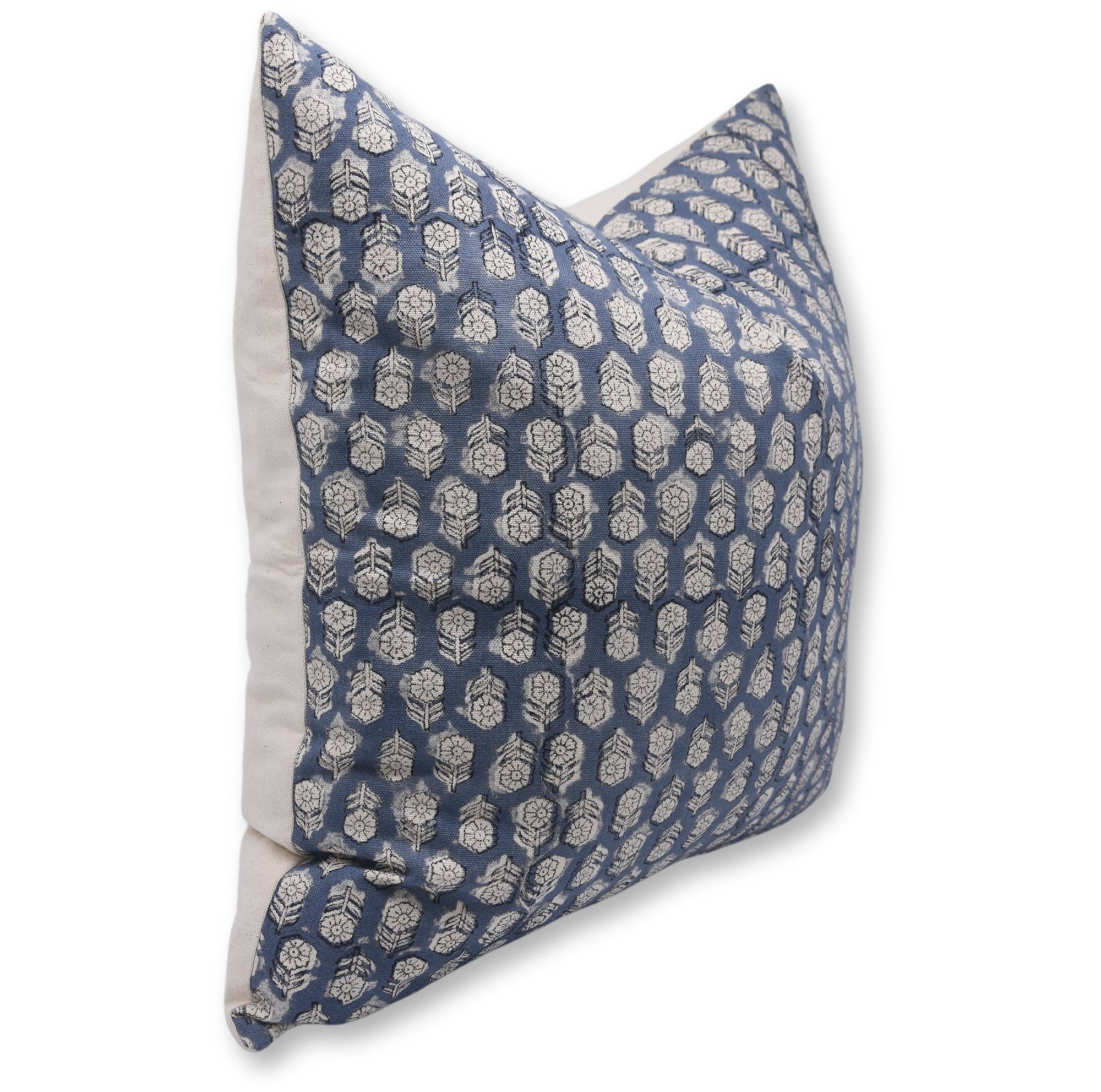 Duck Canvas Cotton Pillow Cover - TULSI BUTI - Fabdivine