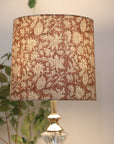 Block print drum lampshade - Manikarnika - Fabdivine