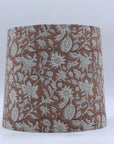 Block print drum lampshade - Manikarnika - Fabdivine