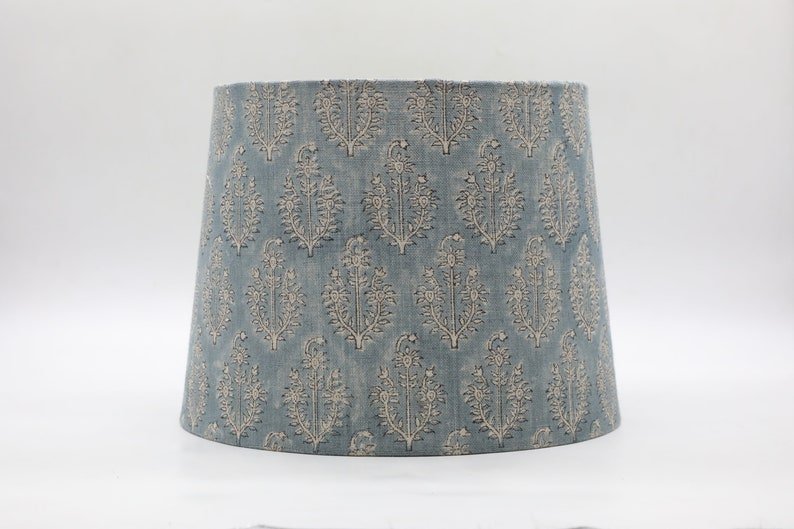 Block print drum lampshade - Neel Gagan - Fabdivine