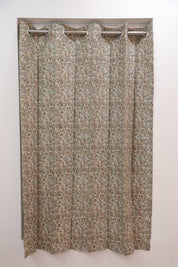 Block Print Floral Curtain: QUDRAT - Fabdivine