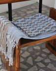 BLOCK PRINT HANDWOVEN THROW - DEEPIKA - Fabdivine