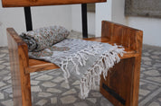 BLOCK PRINT HANDWOVEN THROW - HIMACHAL - Fabdivine