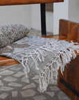 BLOCK PRINT HANDWOVEN THROW - HIMACHAL - Fabdivine