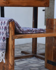 BLOCK PRINT HANDWOVEN THROW - KAMAL DUTTA - Fabdivine