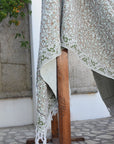 BLOCK PRINT HANDWOVEN THROW - KERI-JAAL - Fabdivine