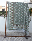 BLOCK PRINT HANDWOVEN THROW - MERAKI - Fabdivine