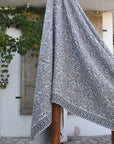 BLACK BLOCK PRINT HANDWOVEN THROW - MERAKI - Fabdivine