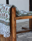 BLOCK PRINT HANDWOVEN THROW - MERAKI - Fabdivine