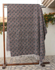 BLOCK PRINT HANDWOVEN THROW - PUSHP SAMHITA - Fabdivine