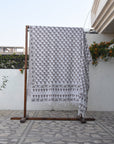 BLOCK PRINT HANDWOVEN THROW - ROHINI - Fabdivine