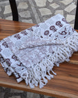 BLOCK PRINT HANDWOVEN THROW - ROHINI - Fabdivine