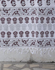 BLOCK PRINT HANDWOVEN THROW - ROHINI - Fabdivine