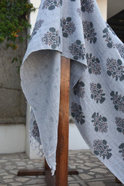 BLOCK PRINT HANDWOVEN THROW - SWADESH - Fabdivine