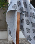 BLOCK PRINT HANDWOVEN THROW - SWADESH - Fabdivine